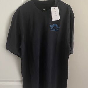 Jordan/Union Black and Blue Short Sleeve Tee